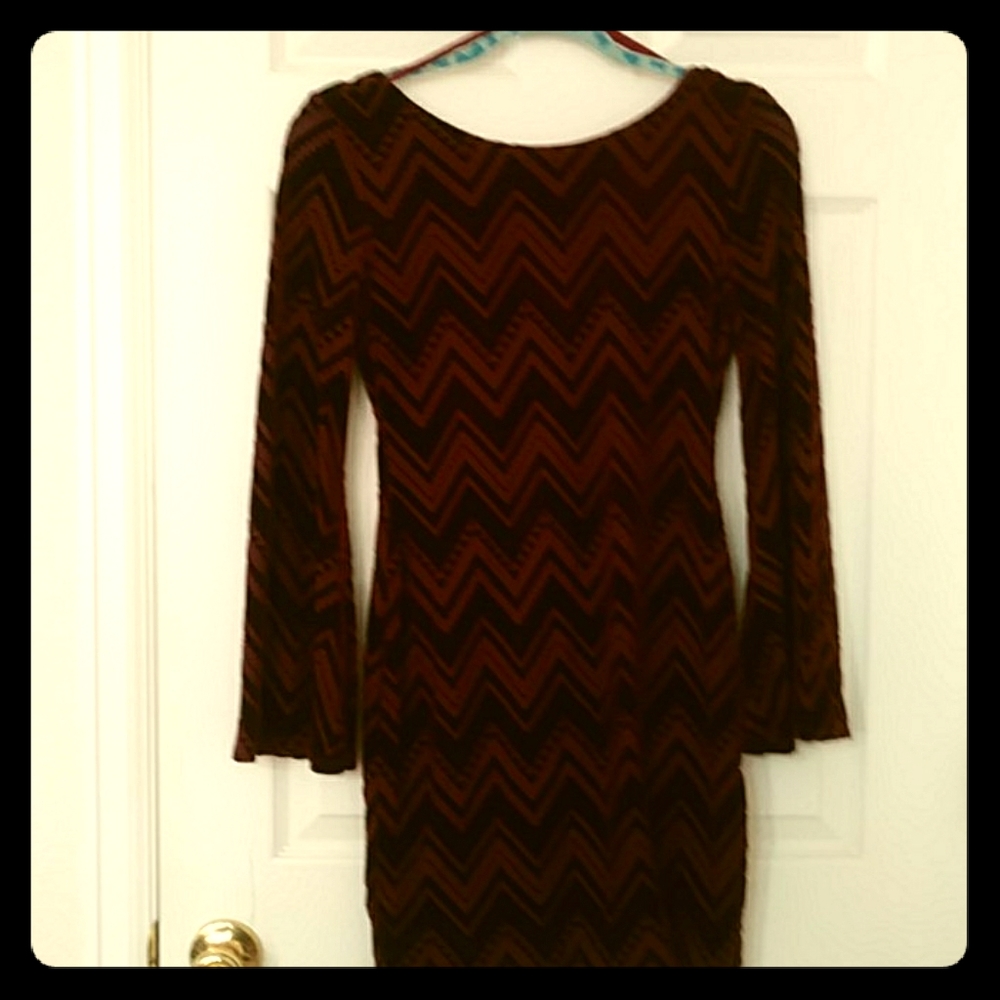 Sexy Velvet Patterned Cocktail Dress